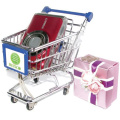 Compras calidad confiable cesta con ruedas, cesta de compras plástica con ruedas JS-SBN07, dimensiones del carrito de supermercado